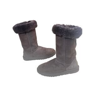 Ugg tall mocha brown suede boots size 7